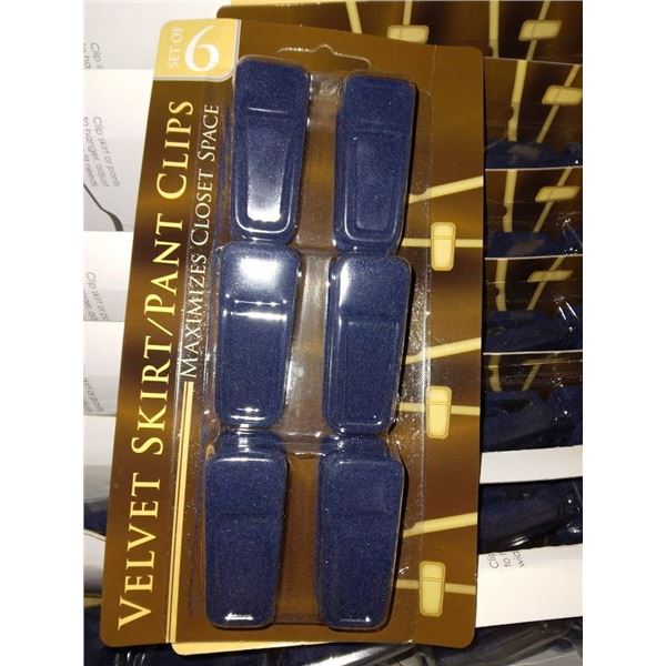 Velvet 6 piece Hanger Clips