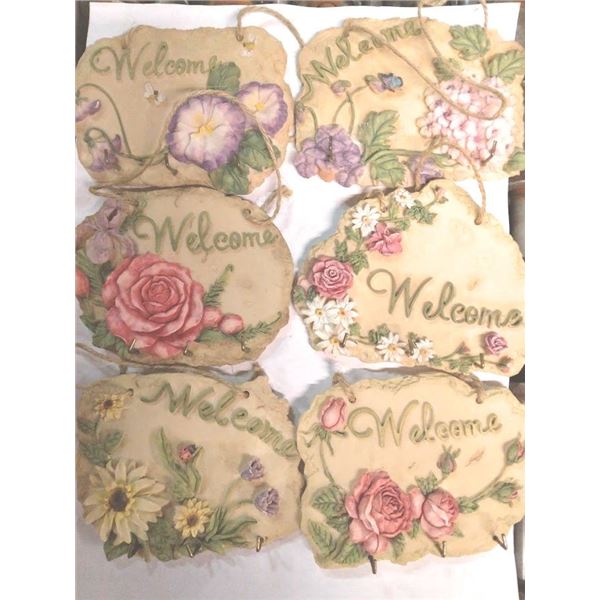 Resin Garden Wall/Key Holder Plaque