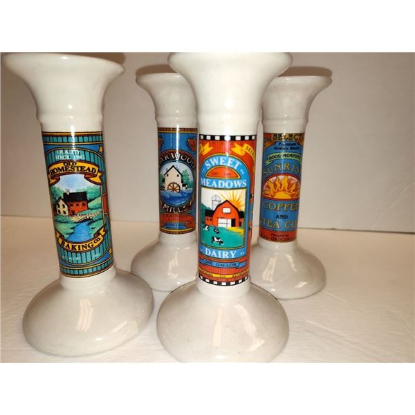 Country Design Taper Candle Holders