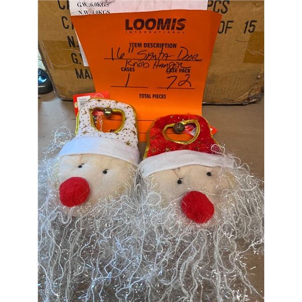 16" Plush Santa Door Hanger