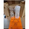 Image 2 : Hand Blown 10" Clear Applied Decorative Vase