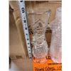 Image 4 : Hand Blown 10" Clear Applied Decorative Vase