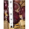 Image 4 : Cranberry Glass Assorted Hand Blown Pieces