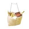 Image 1 : Fabric Clothes Pin Bag w/ Metal Hanger