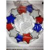 Image 1 : 8" Patriotic Leaded Glass Suncatcher