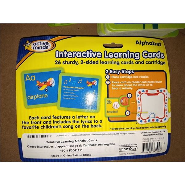 Active Minds Interactive Learning Alphabet Card Set