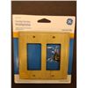 Image 2 : New GE Oak Wood Double Wall Switch Plates