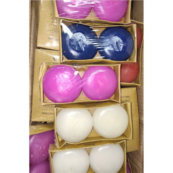 SET OF 2 OVER DIPPED CANDLES (FLOATING OR STANDING) OLDE PORT CANDLES