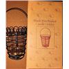 Image 1 : WIRE BASKET WITH GLASS VOTIVE CANDLE HOLDER/ MULTI USE BASKET (7" INCHES TALL)