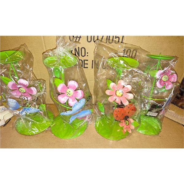 9" INCH TALL METAL PILLAR CANDLE HOLDER OR GENERAL DECOR STAND (ALL METAL)