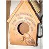 Image 2 : ROMAN POTTERS CLAY COLLECTION BIRD HOUSE W/ METAL IN GROUND STAND
