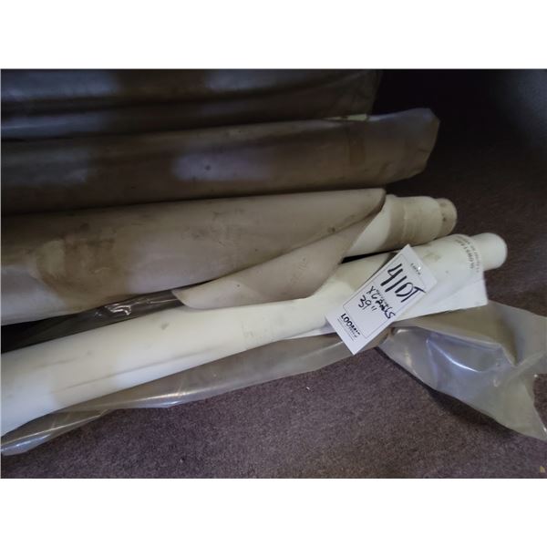 6X NEW ROLLS OF GLOWSTAR WHITE MATERIAL