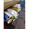 Image 2 : LOT OF NEW VINYL SIGN MATERIALS W/WOOD STAND