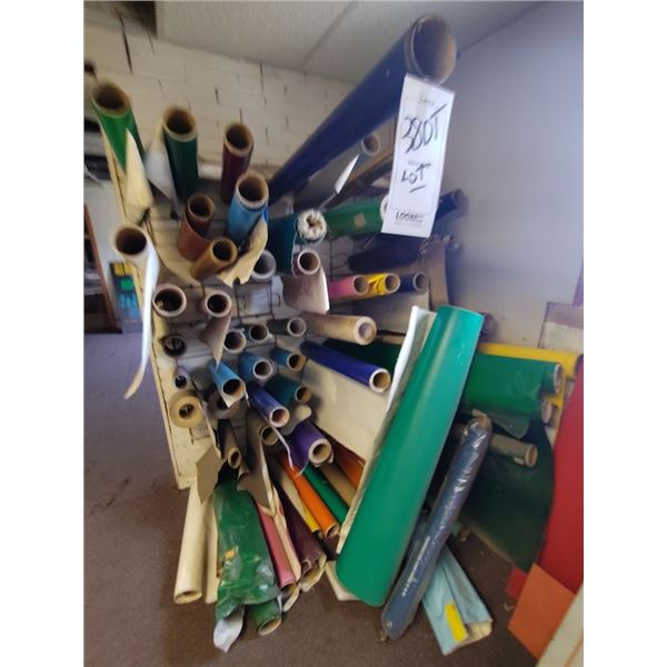 LARGE SALES LOT OF NEW VINYL ROLLS