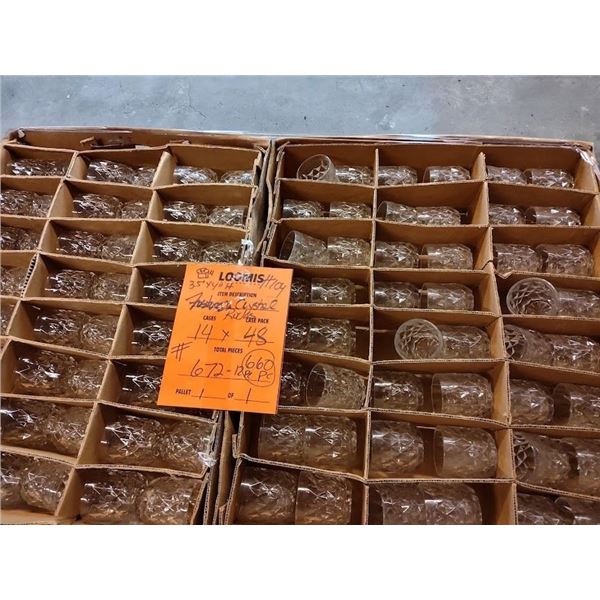 Lead Crystal Fostoria On the Rocks Glasses USA / current retail 19.99