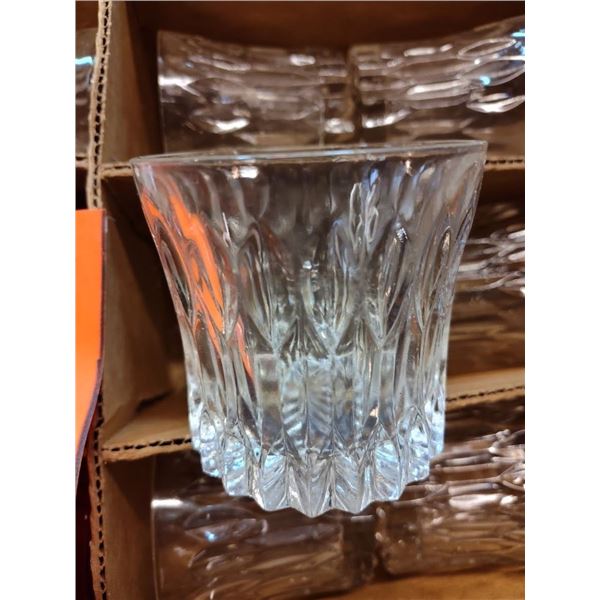 Lead Crystal Fostoria On the Rocks Glasses USA / current retail 19.99