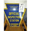 Image 1 : METAL PA INSPECTION SIGN