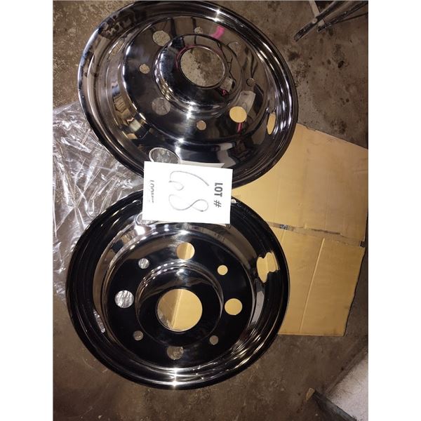 NEW SET OF 2 CHROME WHEEL RIMS