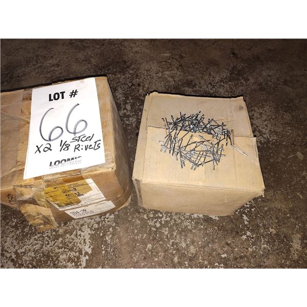 SET OF 2 CASES OF NEW RIVETS