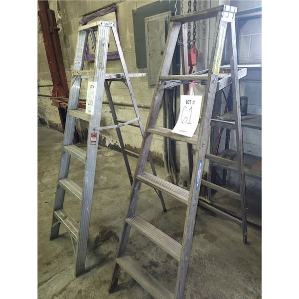 SET OF 2 6' WERNER LADDERS (W/LOT #62)