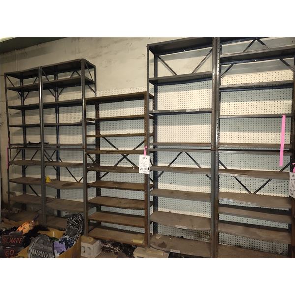SET OF 9 SHELVES ALL FOR ONE BID