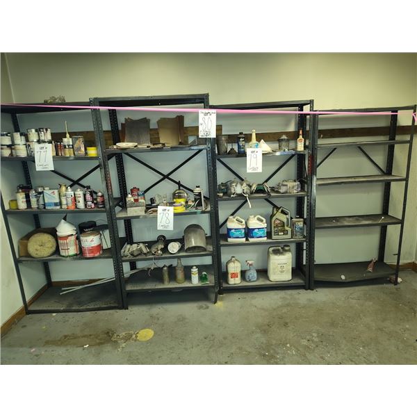 SET OF 4 METAL SHELVES