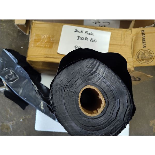300' X 12" BLACK PLASTIC-UP TO $99.00 PER ROLL ONLINE