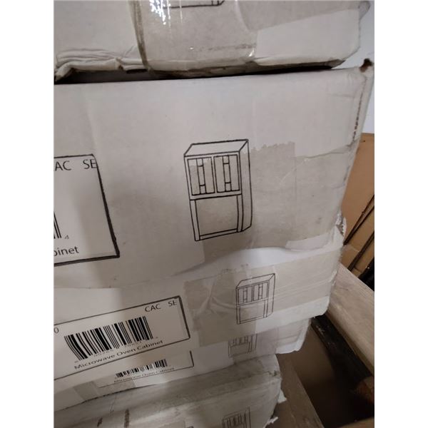 CAMBRIDGE CABINETRY MICROWAVE CABINET- CURRENT RETAIL $189.00