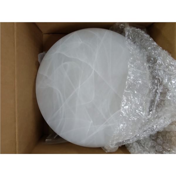 EVERLIGHTING 8"-10" GLASS ALABASTER LIGHTING FIXTURE-RETAIL VALUE $39.00 EA.