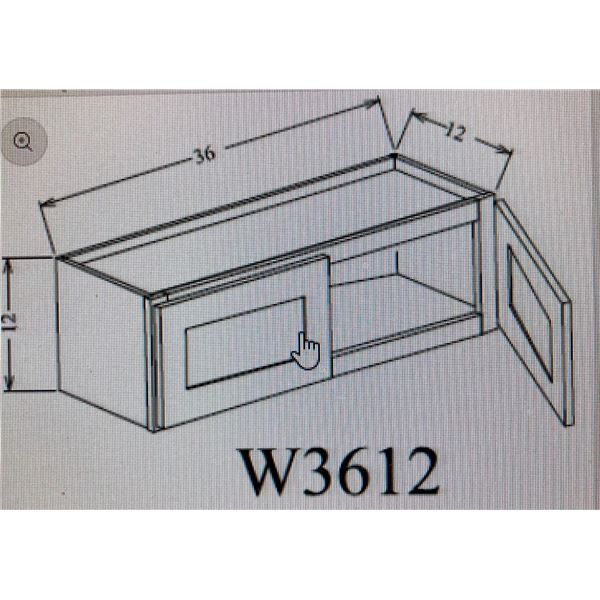SHAKER STYLE WHITE WALL 2 DOOR CABINET- CURRENT RETAIL $156.00 EA.