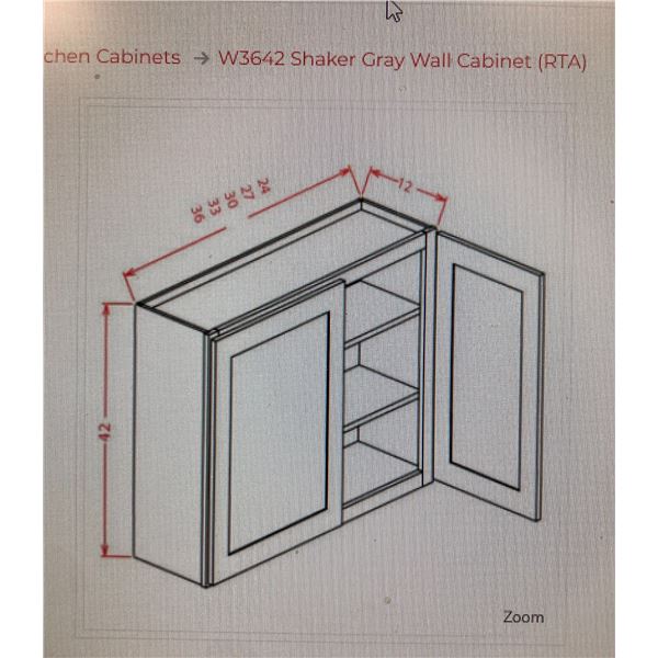 SHAKER GREY CABINET- CURRENT RETAIL $472.82