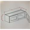 Image 1 : SHAKER STYLE WHITE OVERHEAD CABINET- RETAIL UP TO $409.00