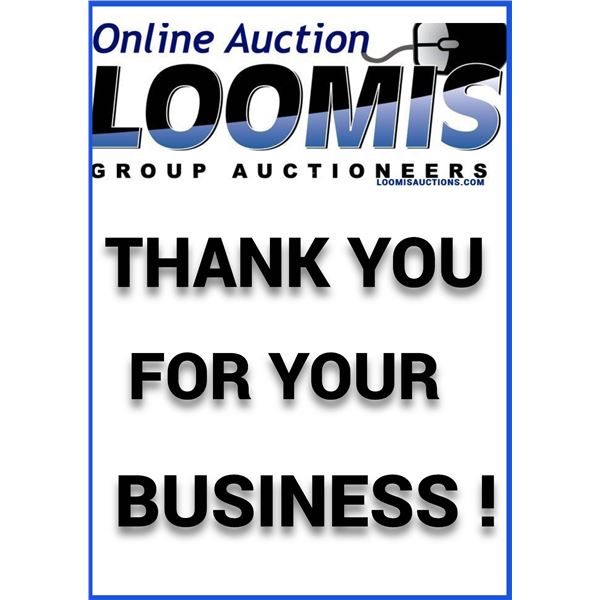 THANK YOU FOR YOUR BUSINESS