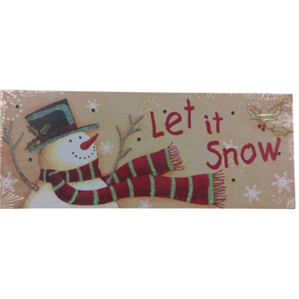 "LET IT SNOW" LIGHT UP HOLIDAY SIGN- RETAIL $19.99