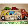 Image 2 : WOODEN CAR TRANSPORT TRUCK- RETAIL APPROX. $29.96