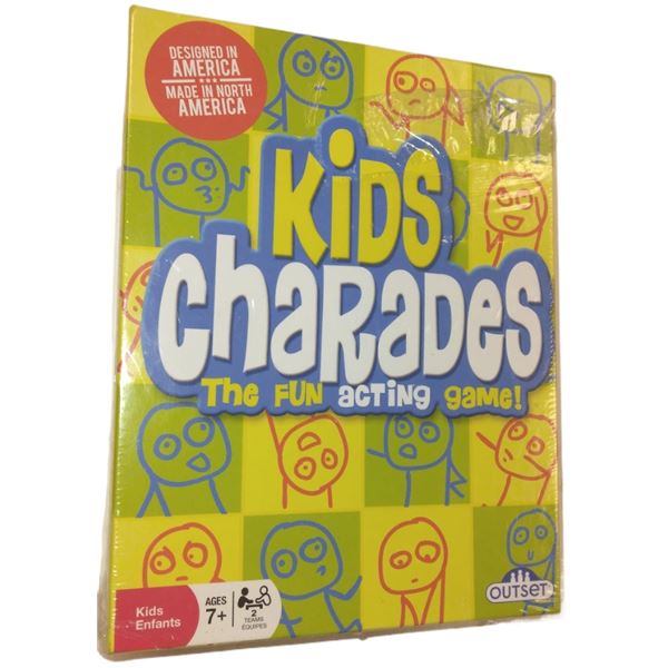 OUTSET KIDS CHARADES BOARD GAME - RETAIL $21.99