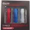Image 1 : FINELIFE 3 PIECE LED FLASHLIGHT SET - RETAIL $15.00