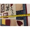 Image 5 : QUILTED FAMILY PHOTO COLLAGE WALL HANGING - RETAIL $24.99
