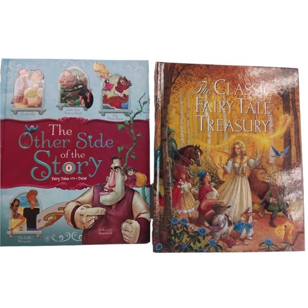 SET OF 2 HARD COVER FAIRY TALE BOOKS - LOT VALUE $42.90
