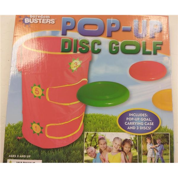 BOREDOM BUSTERS POP UP DISC GOLF GAME - RETAIL $29.99