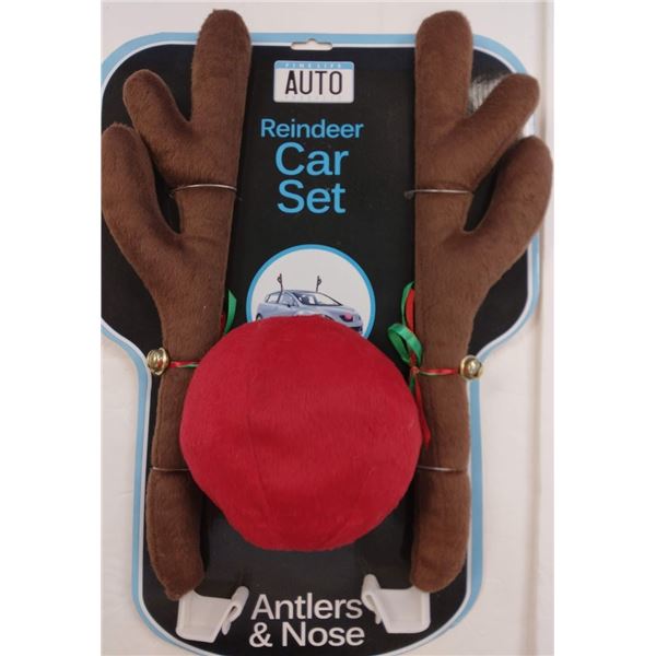 FINELIFE AUTO REINDEER CAR SET - RETAIL $15.99