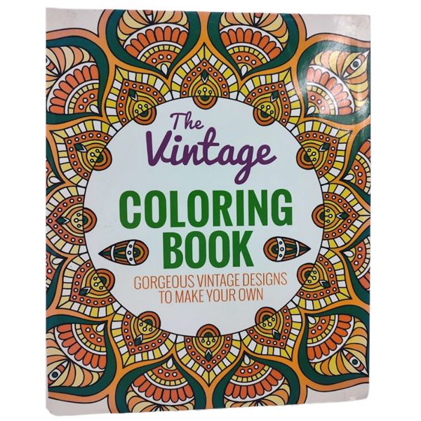 THE VINTAGE COLORING BOOK - RETAIL $29.99