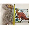 Image 6 : "THE SLOTH SLEPT ON"  BOOK &  PLUSH SLOTH - RETAIL $39.99