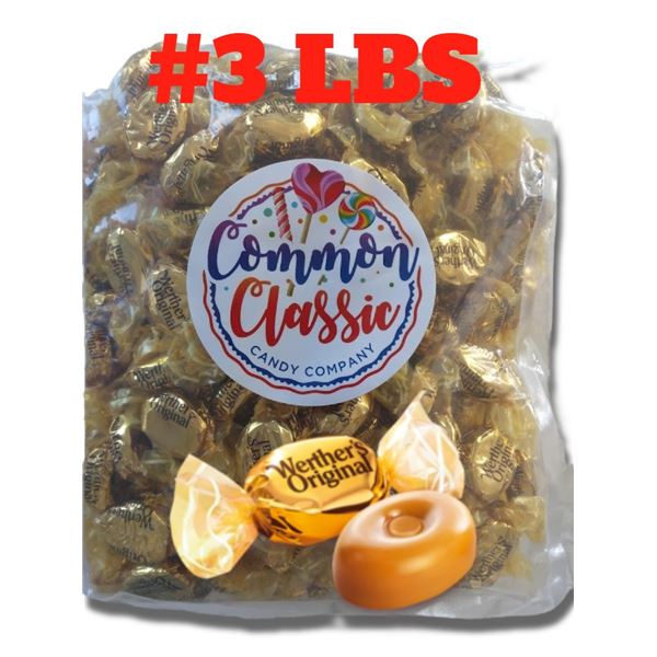 #3 LB BAG BULK BAG OF WERTHER'S ORIGINAL HARD CARAMELS FRESH CANDY