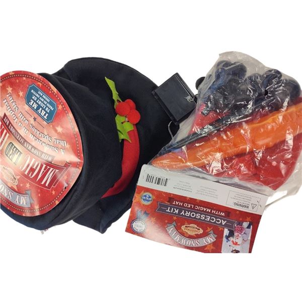 MY SNOWMAN - SNOWMAN MAKING KIT WITH MAGIC LED LIGHT UP HAT AND ACCESSORIES - COMP  $25.95