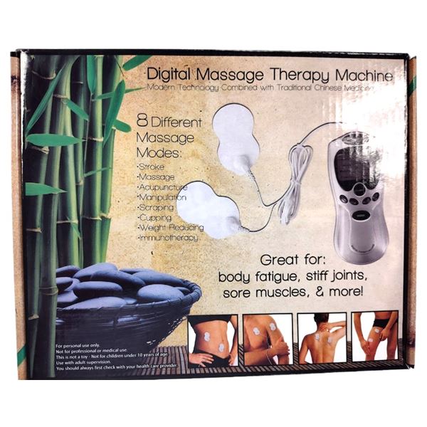 DIGITAL MASSAGE THERAPY MACHINE  - 8 DIFFERENT MODES : COMP $40.00