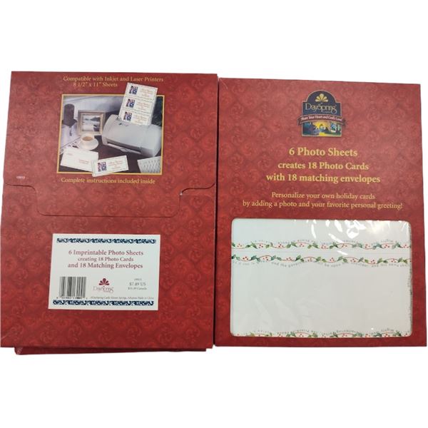 SET OF 3 HOLIDAY STATIONARY SETS/ DAYSPRING CARDS : COMP $7.49EA