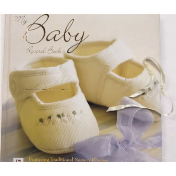 MY BABY RECORD BOOK WITH TRADITIONAL NURSERY RHYMES PHOTO ALBUM/ MEMORY BOOKLET : COMP $29:95