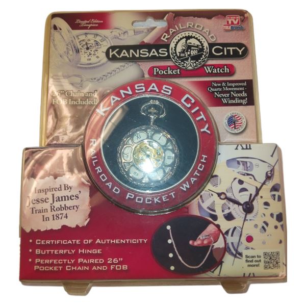 KANSAS CITY RAILROAD POCKET WATCH