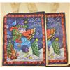 Image 1 : SET OF 2 HOLIDAY - PEACE ON EARTH TOTES - RETAIL $14.99 EACH